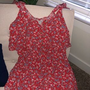 Floral printed romper